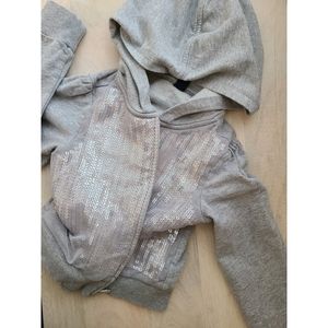 Gap Girl's  Sequin Hooded Sweats…
